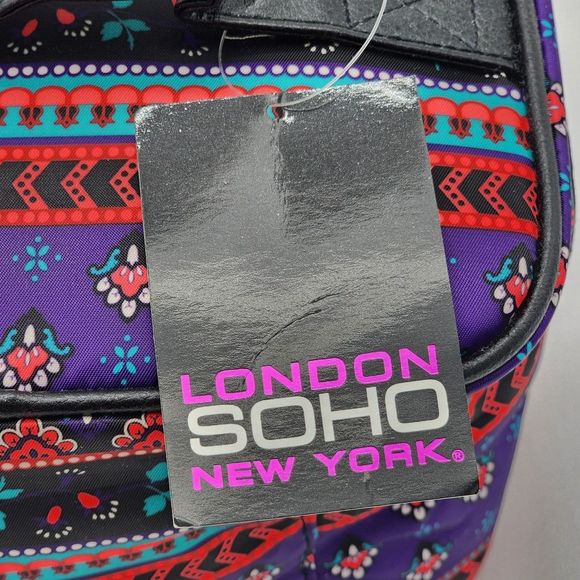 Soho Beauty Paisley Red Purple Makeup Storage Bag - Picture 8 of 12